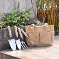 Gardening Tools Metal Set Succulent Tools Set Stainless Steel head Wheat Straw Hand Garden Kit Rake Tool Gift Set With Bag